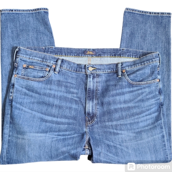 Polo Ralph Lauren Parkside Active Taper Stretch Jeans size 44/32 zip fly - Picture 13 of 14